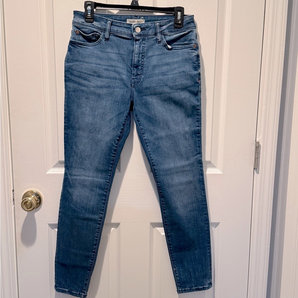 Warp + Weft Blue Skinny Jeans